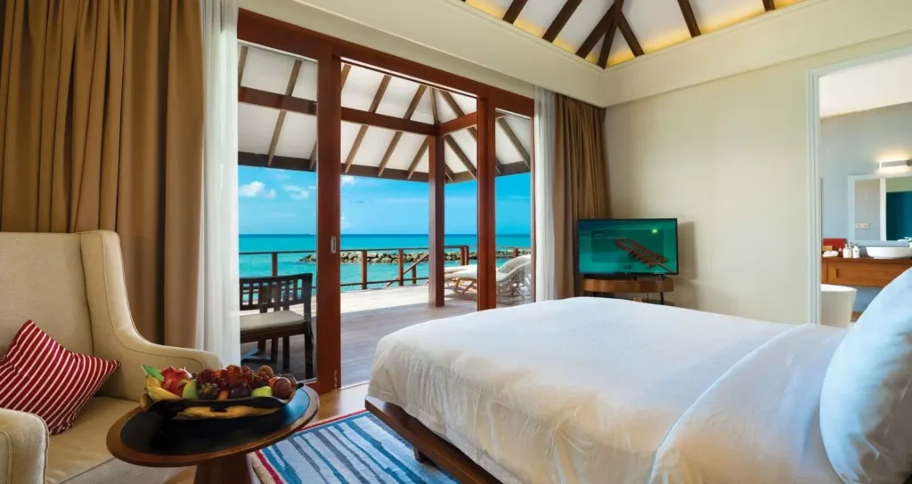 ST Beach Holidays | Varu Water Villa Bedroom