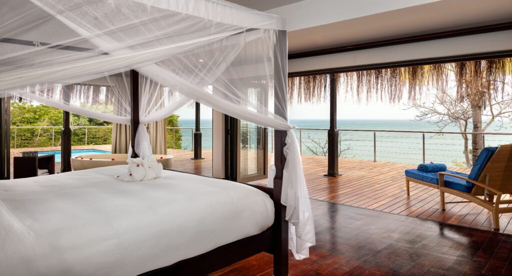 ST Beach Holidays | anantara bazaruto deluxe sea pool villa bedroom 1920x1037